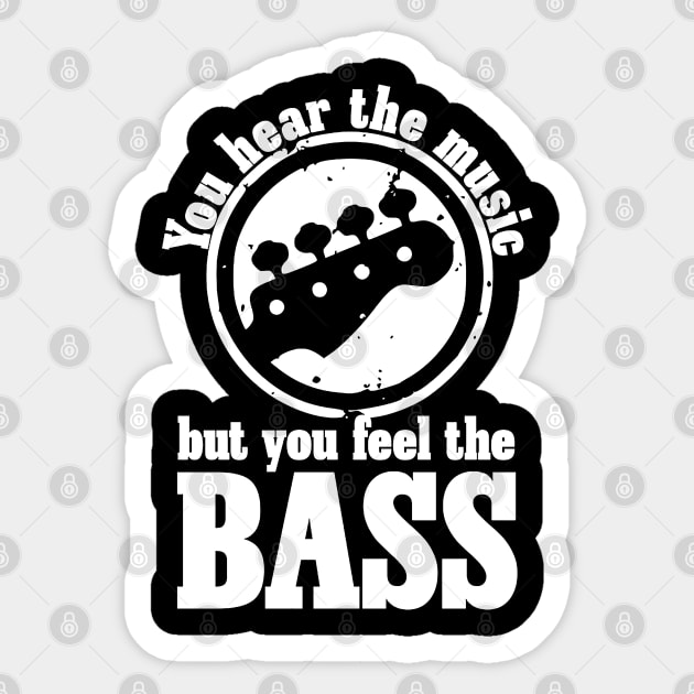 You Hear The Music But You Feel The Bass Sticker by Bahaya Ta Podcast